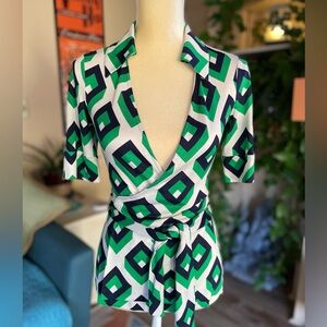 DVF Vintage wrap top